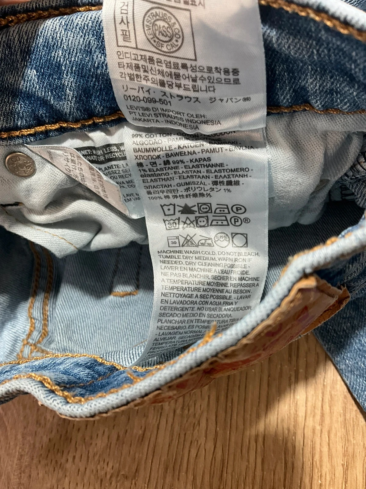 Jean Levi's Coupe Slim Homme W29 L30 Vintage Bleu Délavé Lvh 250 – photo 12